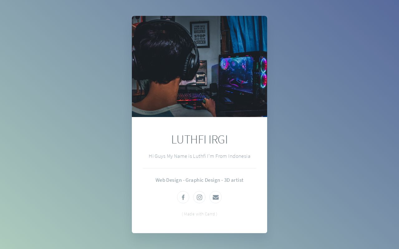 Carrd profile picture for @luthfi